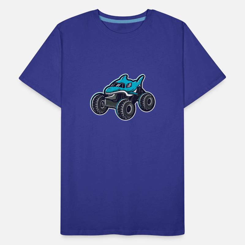 Shark Ocean Sea Wild Garage Car Monster Truck