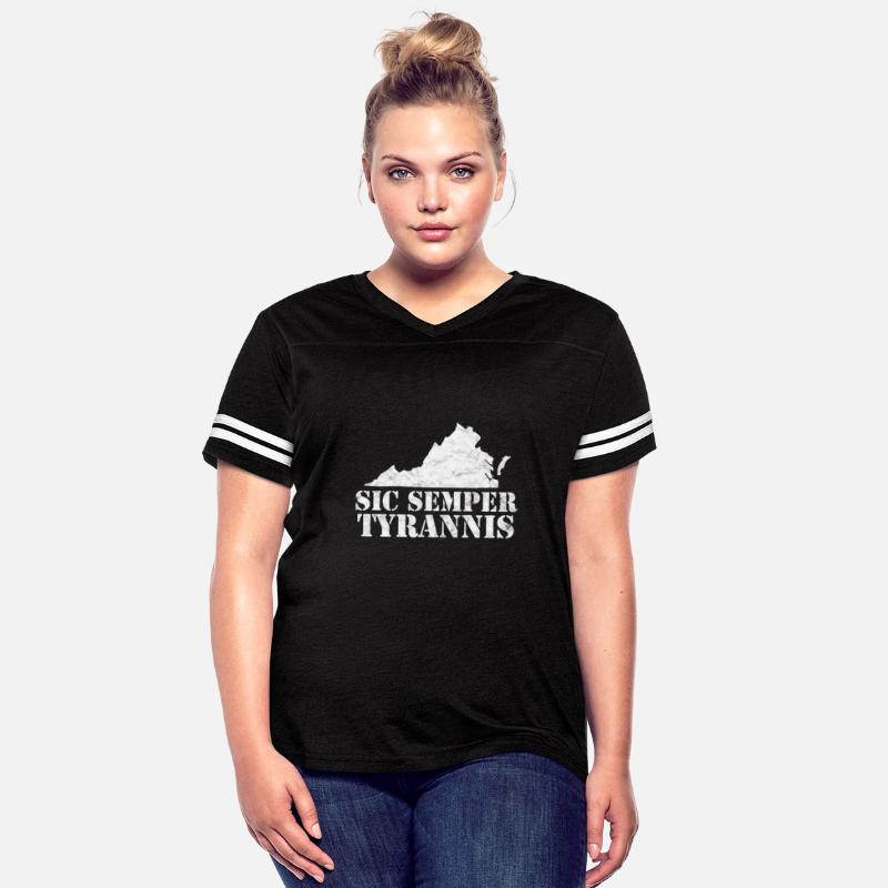 Sic Semper Tyrannis Virginia Distressed Anti-Tyran