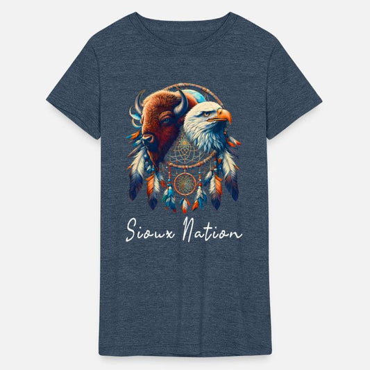 Sioux Nation Eagle Bison Dreamcatcher T-Shirt