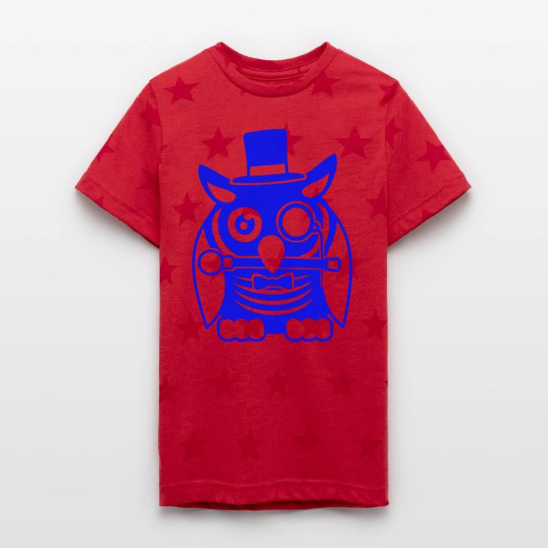 Sir owl top hat monocle glasses rich gentleman fun