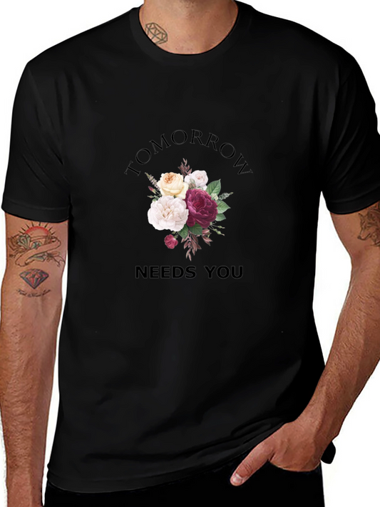 Floral Tomorrow Needs You Graphic Tee
