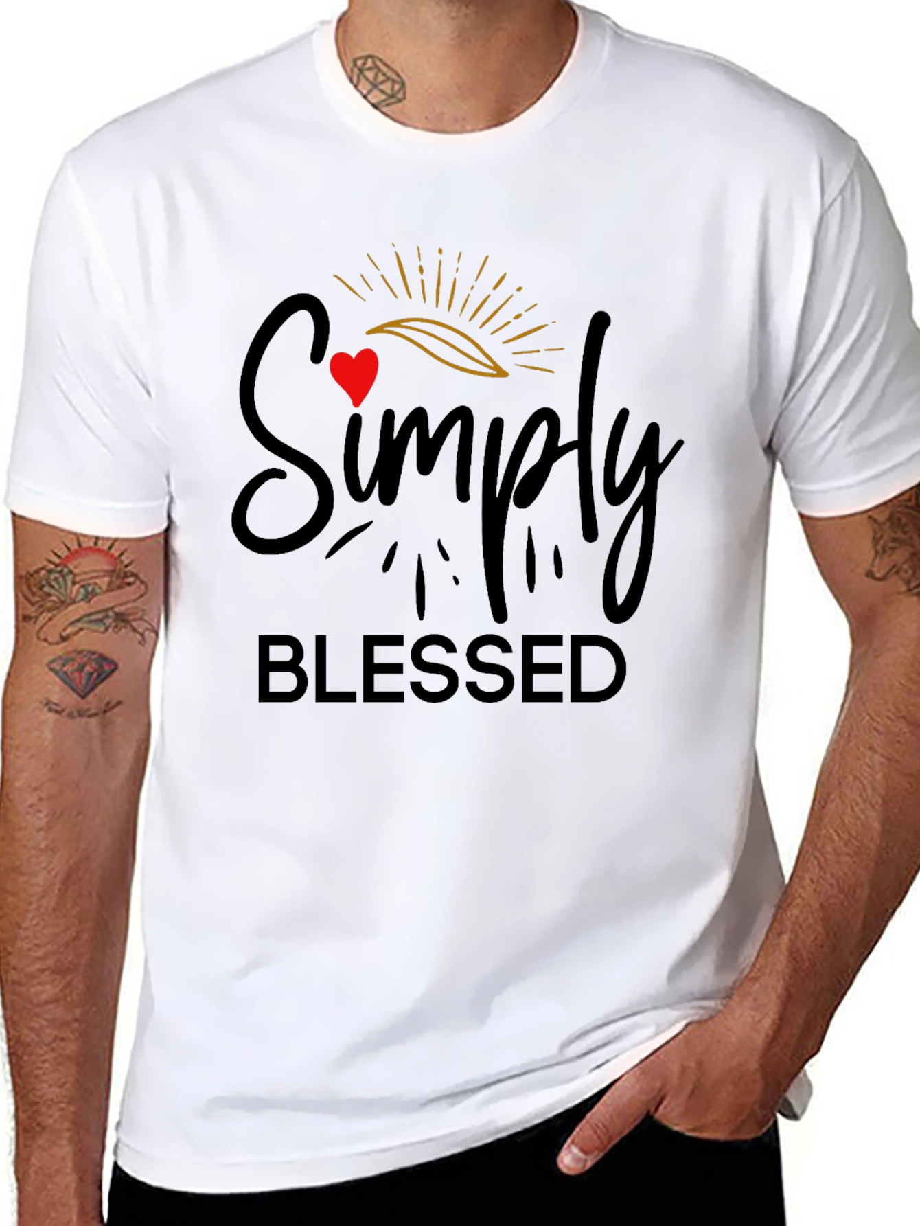Simply Blessed Black T-Shirt