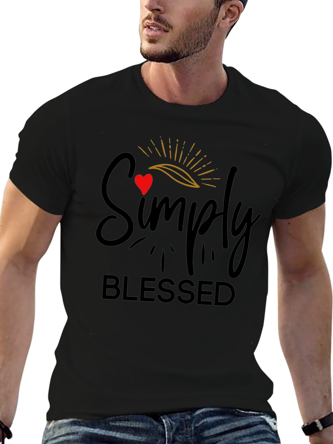 Simply Blessed Black T-Shirt