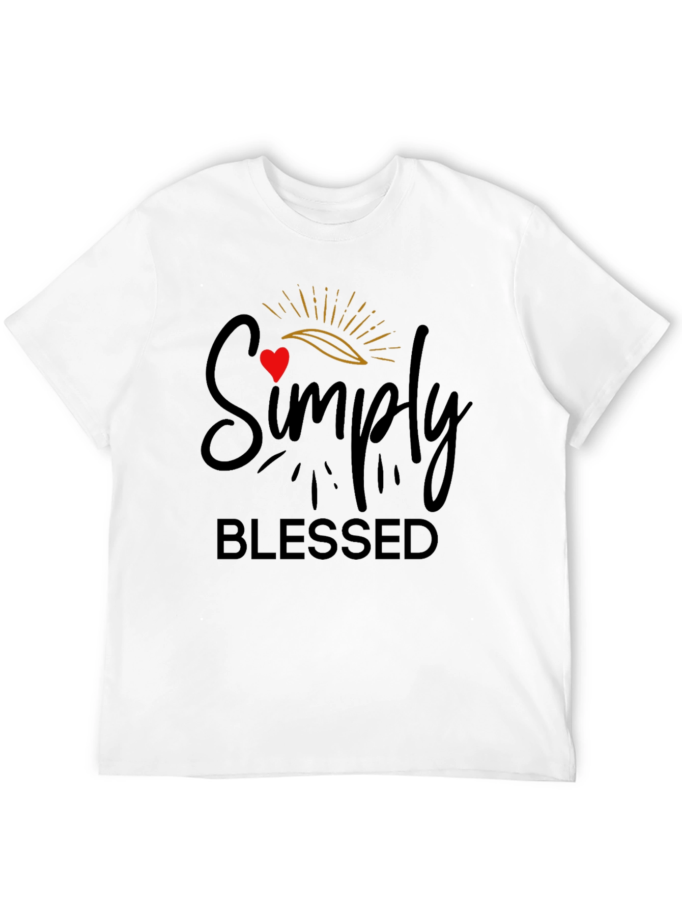 Simply Blessed Black T-Shirt