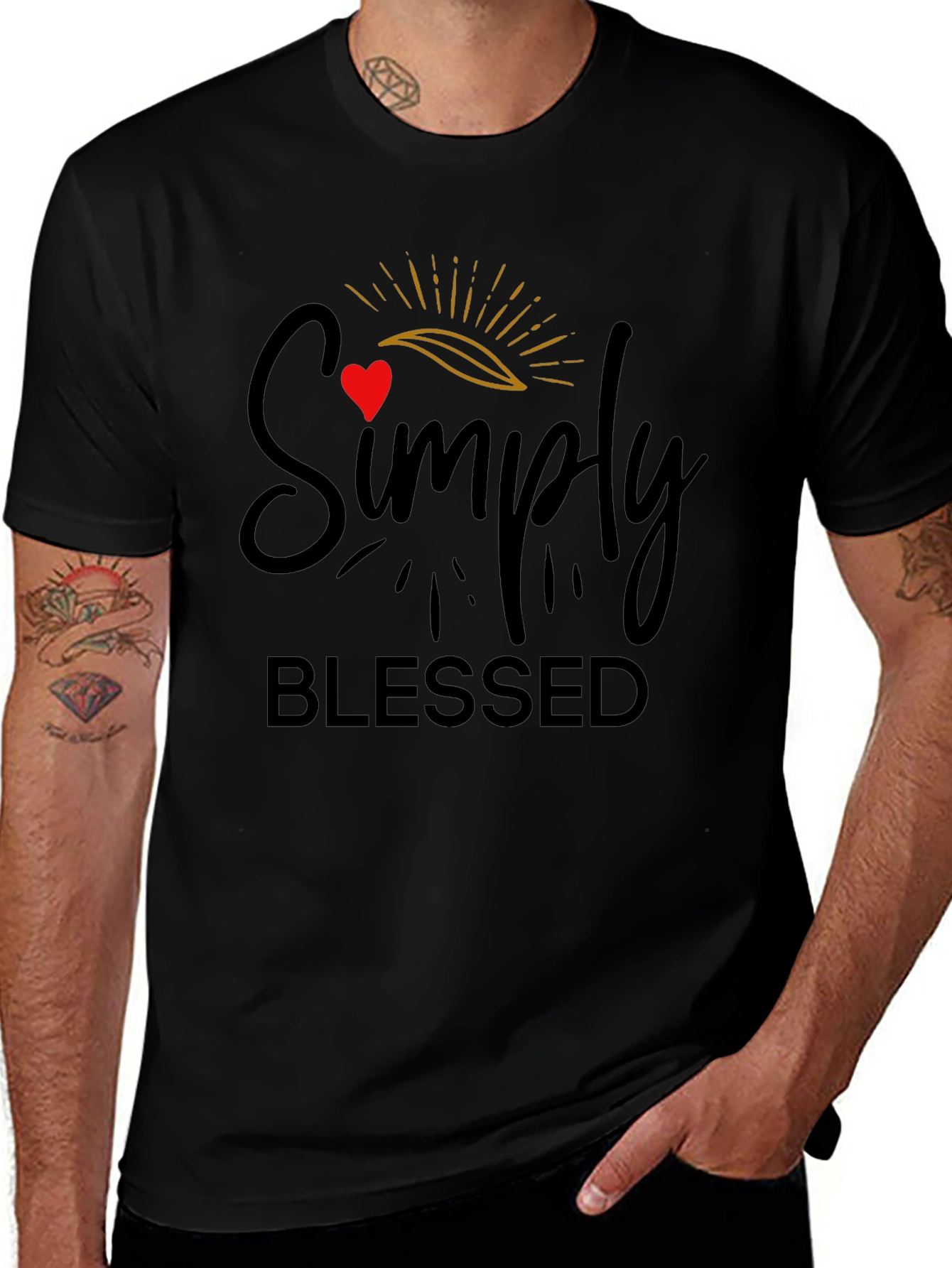 Simply Blessed Black T-Shirt