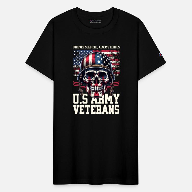 Skull Army T Shirt Design Template