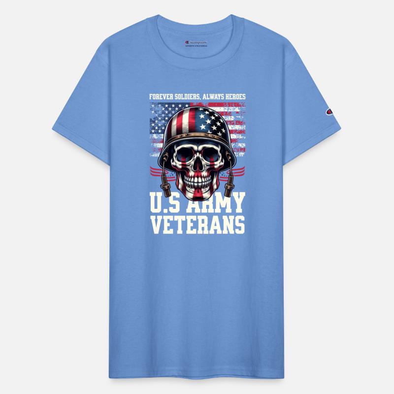 Skull Army T Shirt Design Template