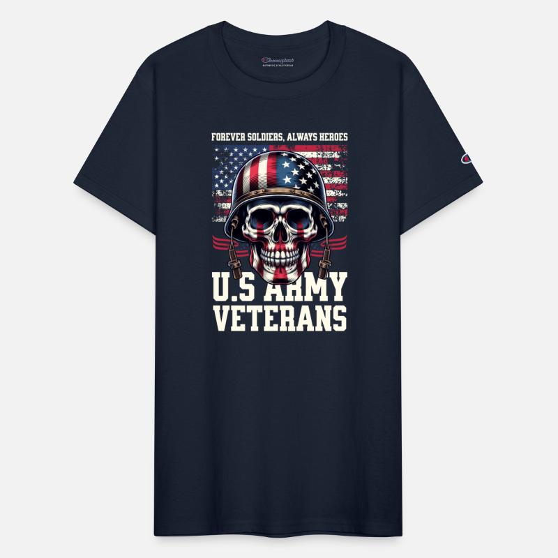 Skull Army T Shirt Design Template