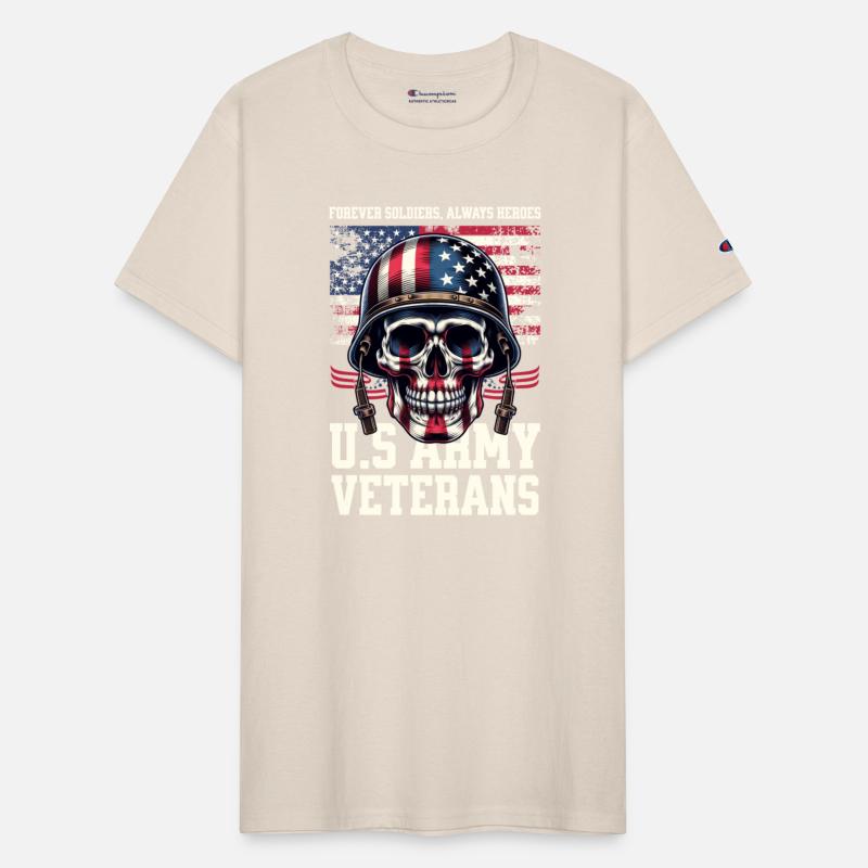 Skull Army T Shirt Design Template