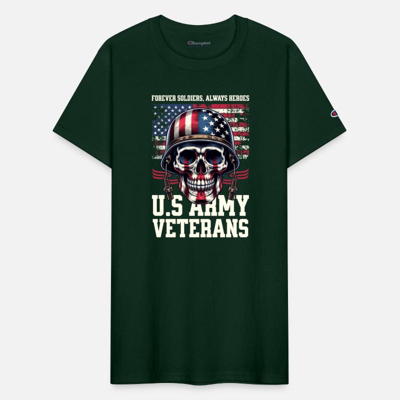 Skull Army T Shirt Design Template