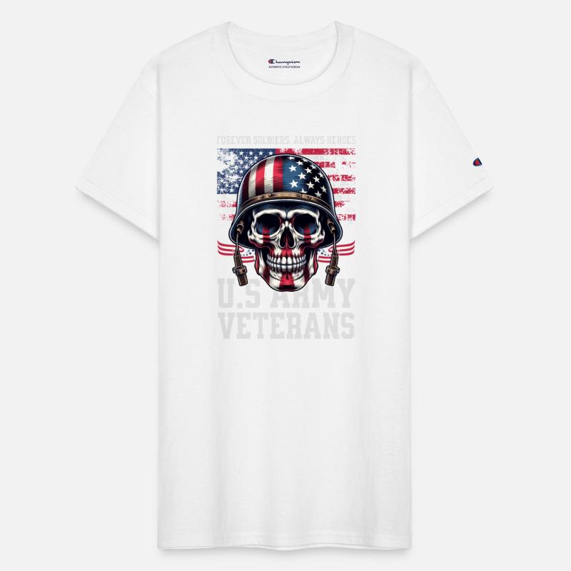 Skull Army T Shirt Design Template