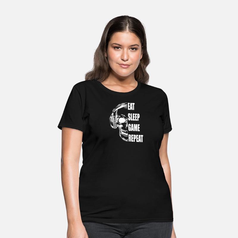 Skull Gaming Motif with Playful Typography