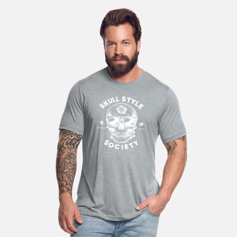 skull style society clean white