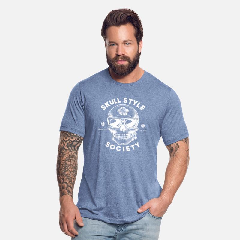 skull style society clean white