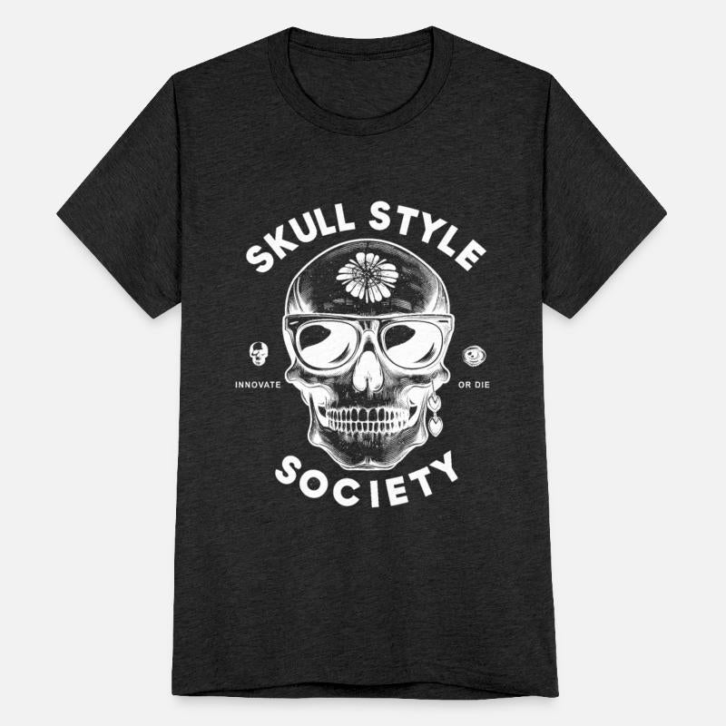 skull style society clean white