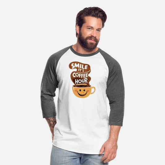 Smile it's coffee hour,funny coffee quotes