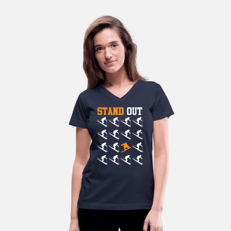 Snowboarder Freestyle Stand Out Snow Slope