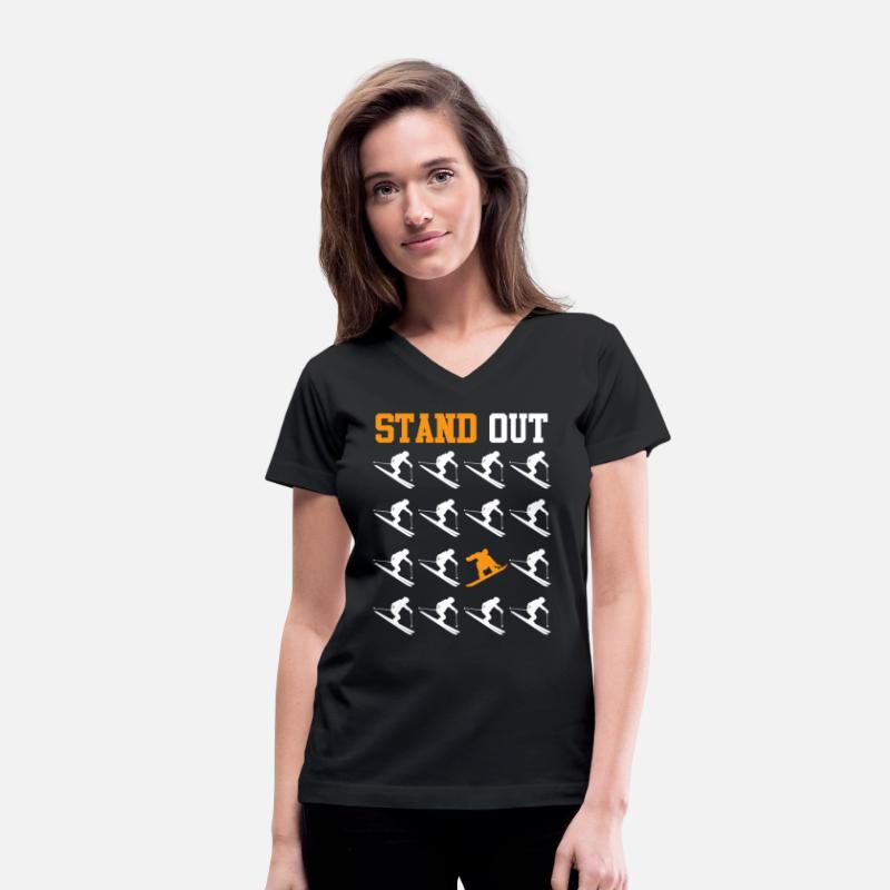 Snowboarder Freestyle Stand Out Snow Slope