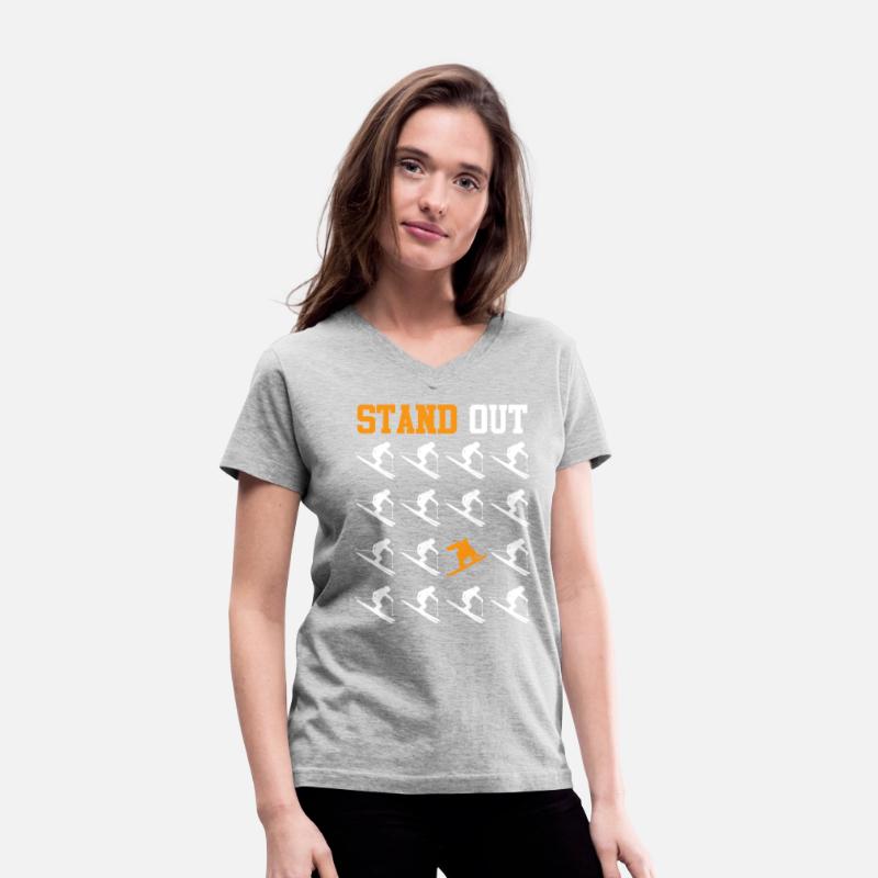 Snowboarder Freestyle Stand Out Snow Slope