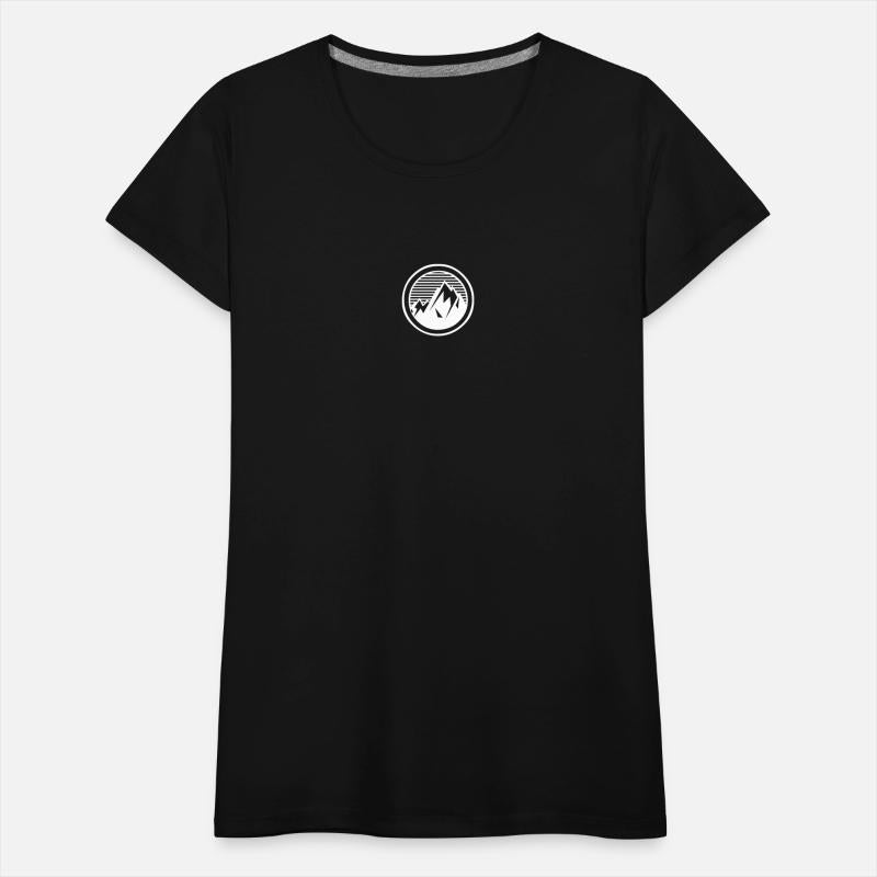 Snowy Mountain Logo Ski Skiing Skier