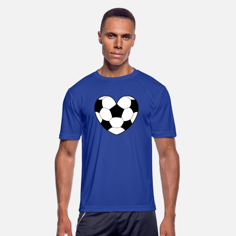 Soccer Ball Pattern Love Heart