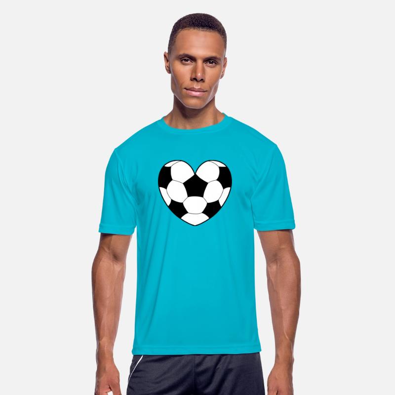 Soccer Ball Pattern Love Heart