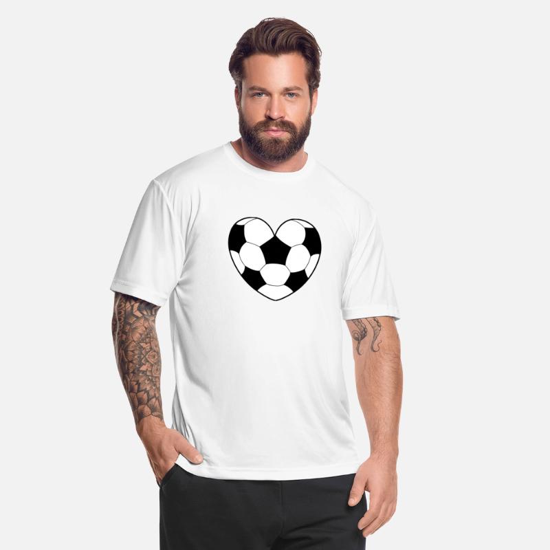 Soccer Ball Pattern Love Heart
