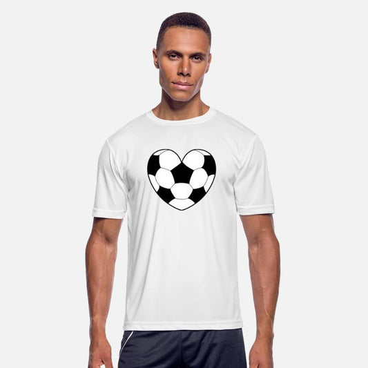 Soccer Ball Pattern Love Heart