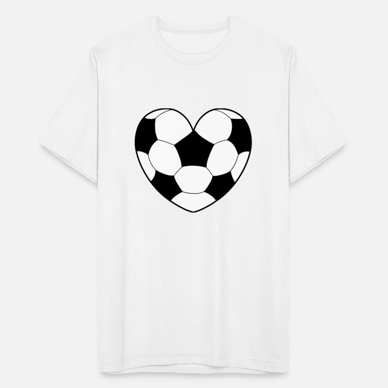 Soccer Ball Pattern Love Heart