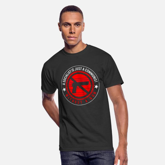 Socialist Is Just A Communist Gun Shirt,