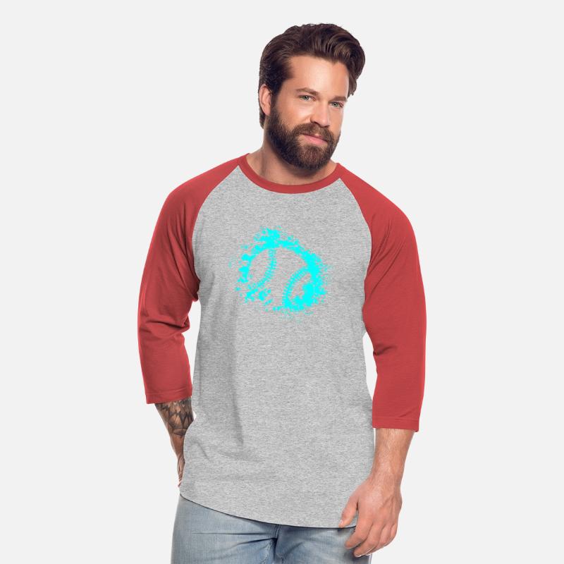 Softball Distressed Ball Teal Black
