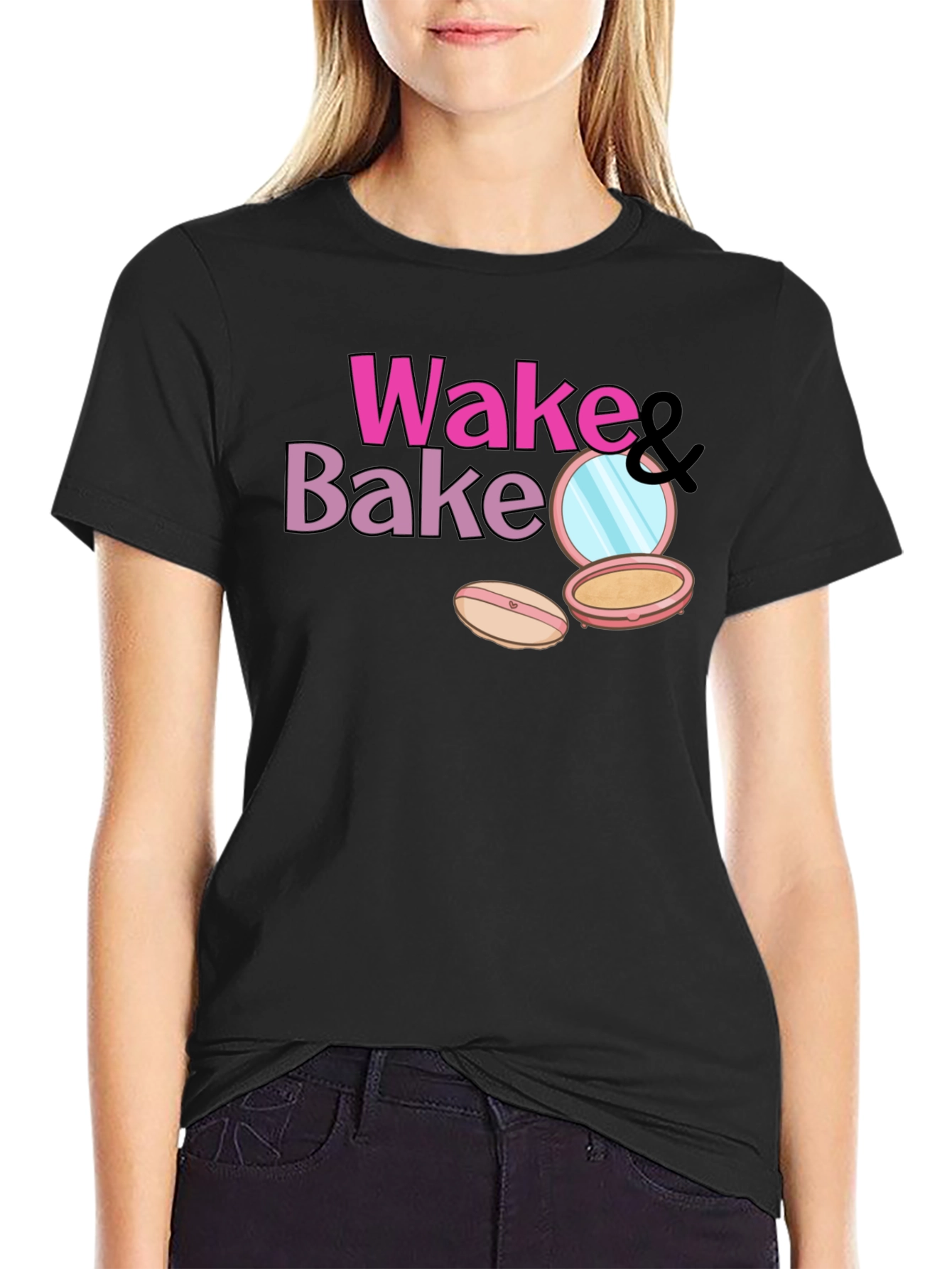 Wake & Bake Makeup T-Shirt - Stylish & Fun