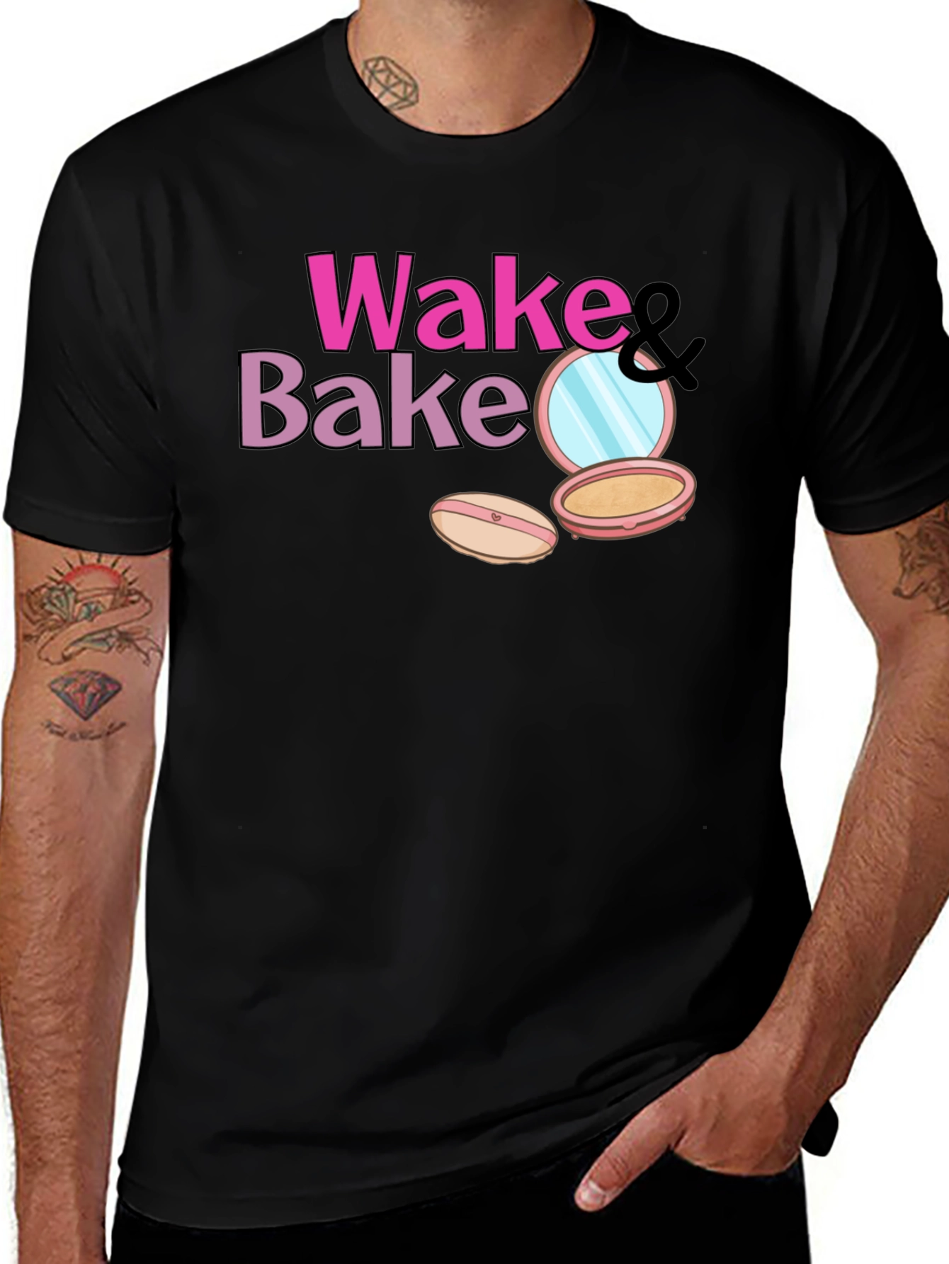 Wake & Bake Makeup T-Shirt - Stylish & Fun