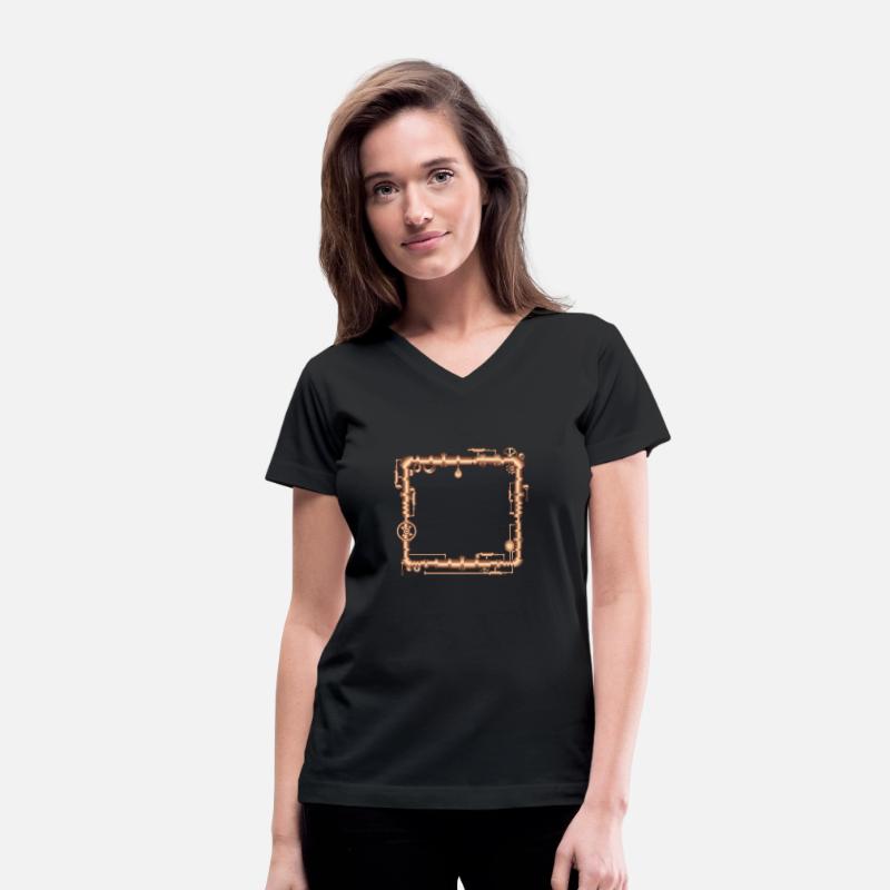 Steampunk frame in steam engine look