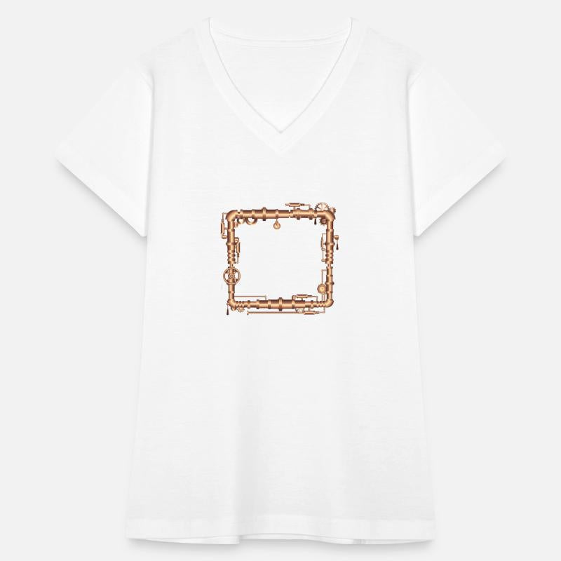 Steampunk frame in steam engine look