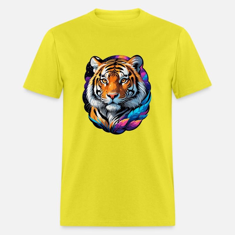Stellar Tiger Aura - Cosmic Animal Artwork
