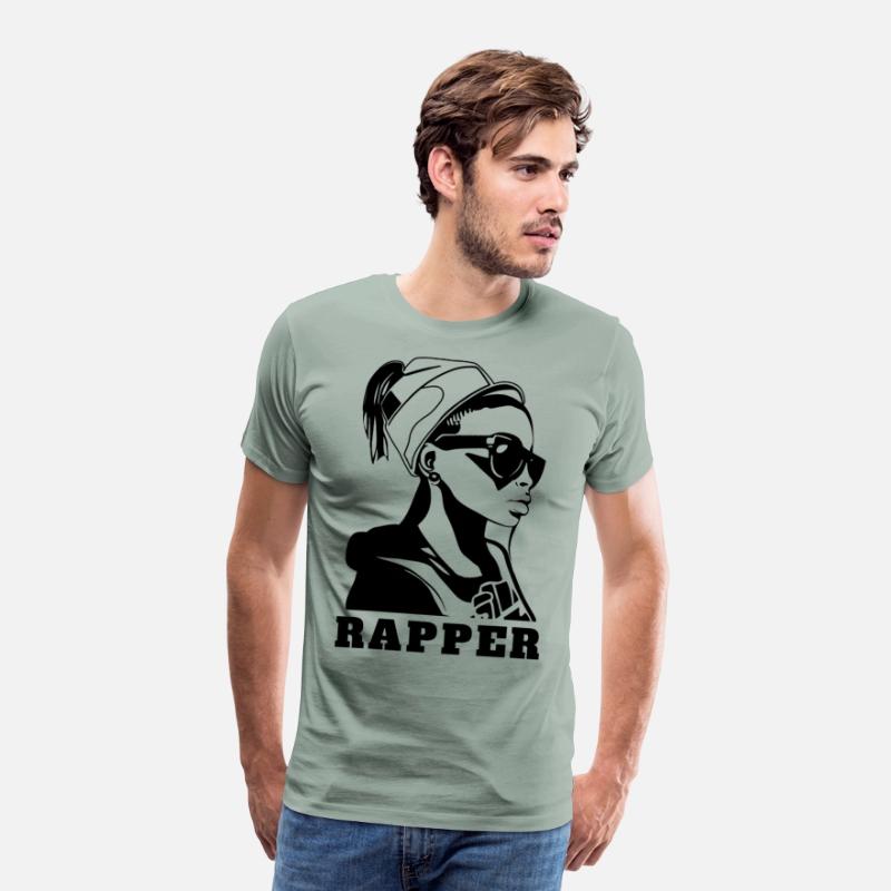 Stylish hip hop girl rapper