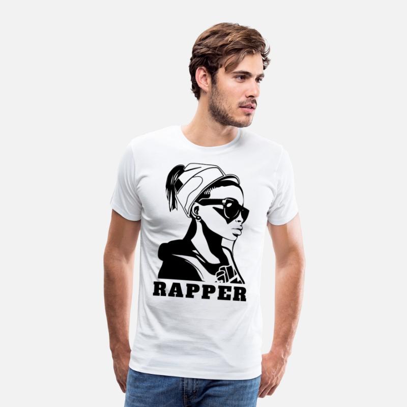 Stylish hip hop girl rapper