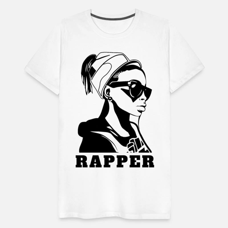 Stylish hip hop girl rapper
