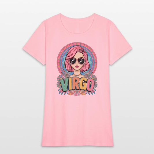 Stylish Retro Virgo Woman Zodiac Sign Colorful