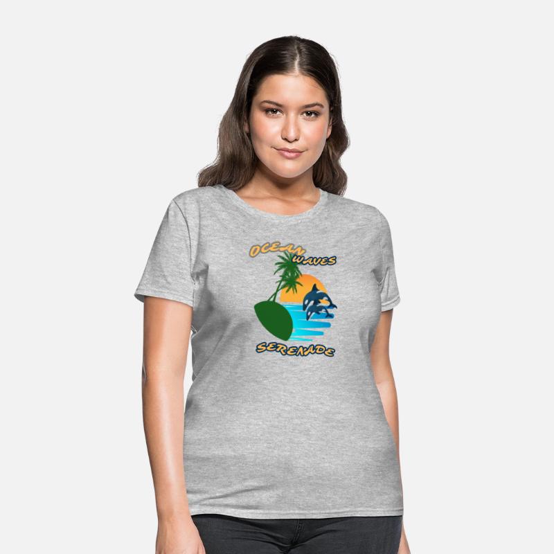 Summer serenade Fun day Ocean wave inspired Tee
