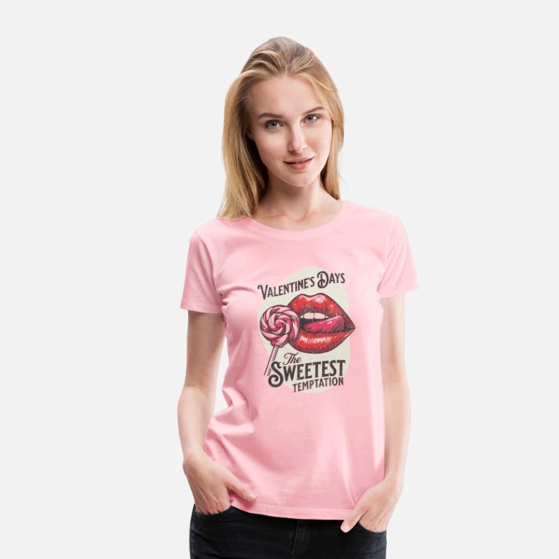 Sweet Temptation Retro Valentine Lips Design
