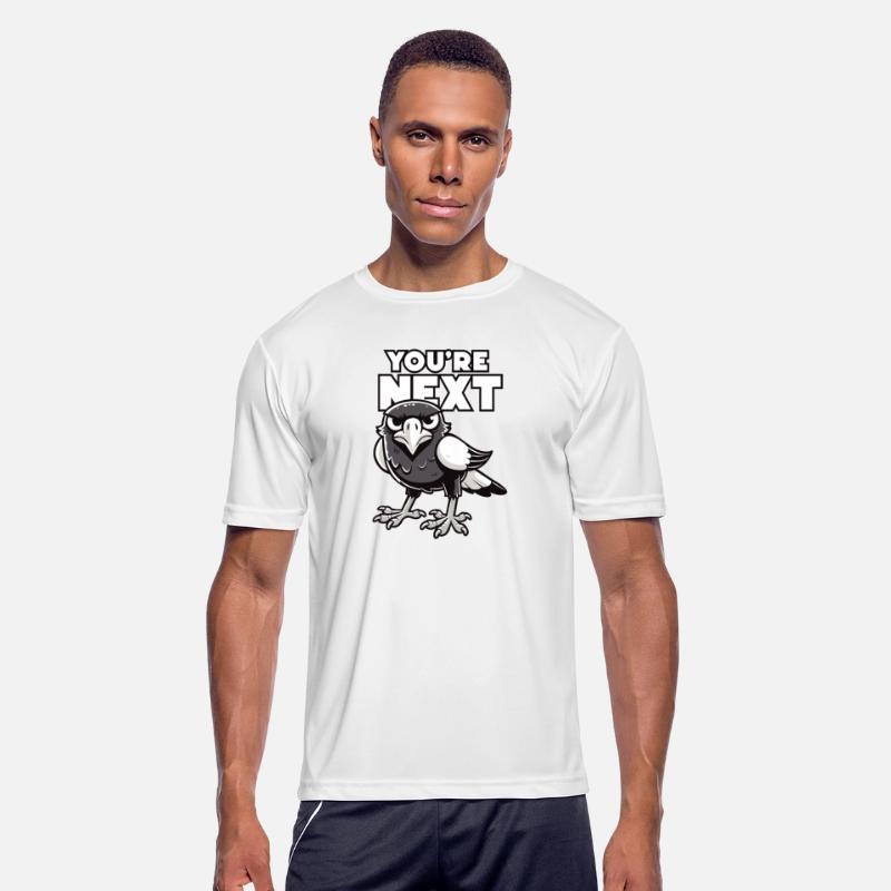 Swooping Magpie - angry Australian magpie