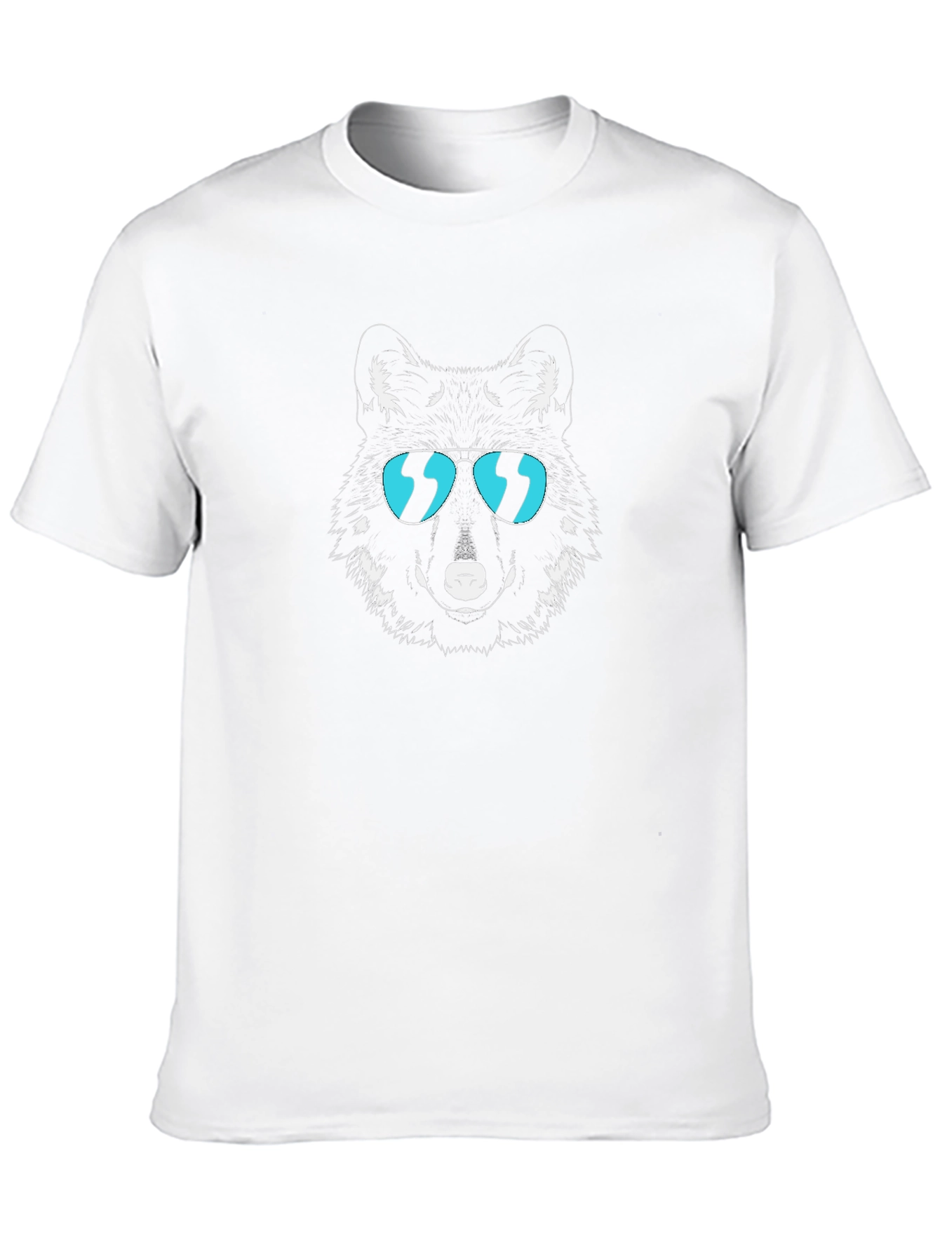 Cool Wolf Graphic Tee - Stylish Black T-Shirt