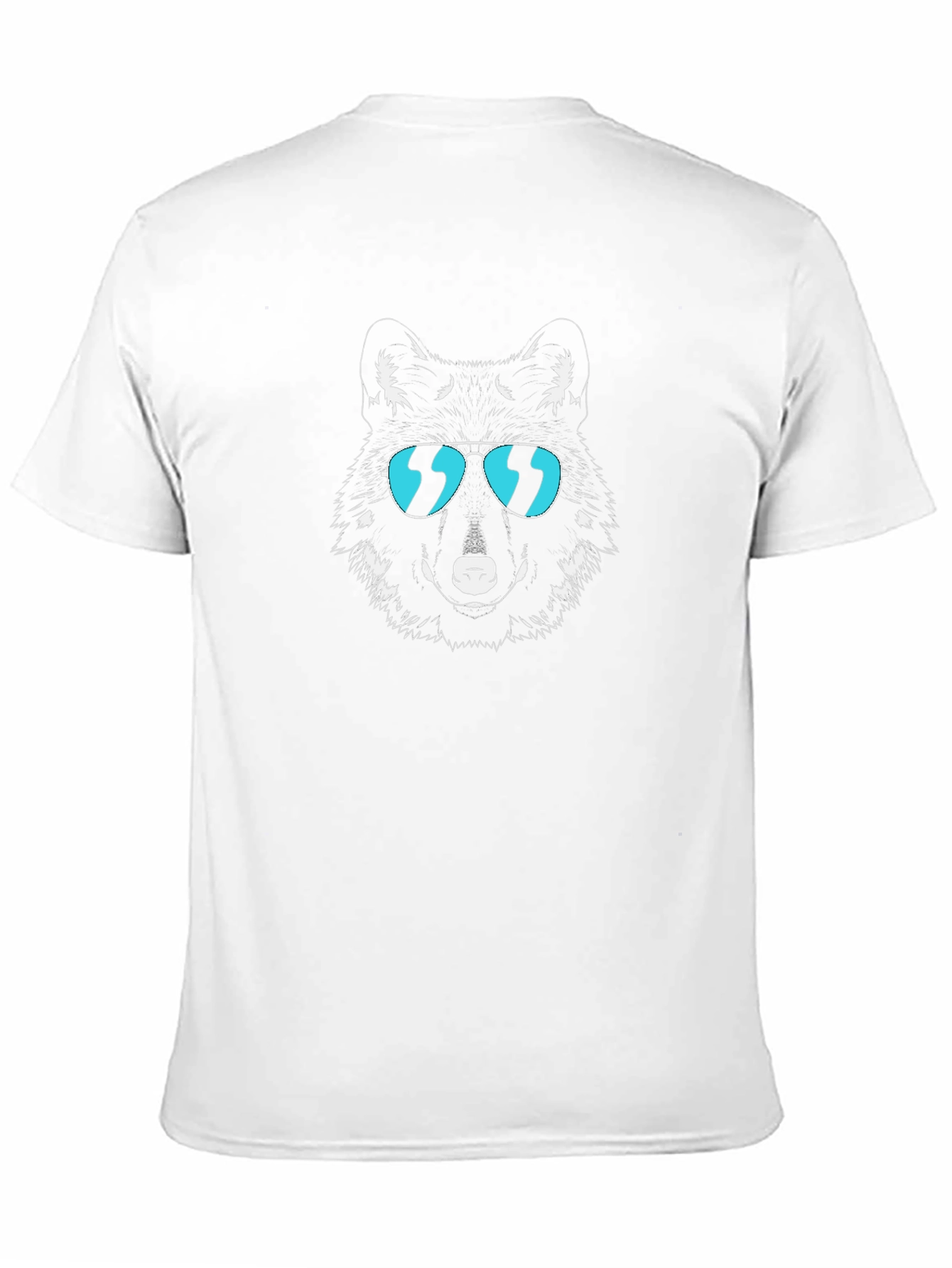 Cool Wolf Graphic Tee - Stylish Black T-Shirt