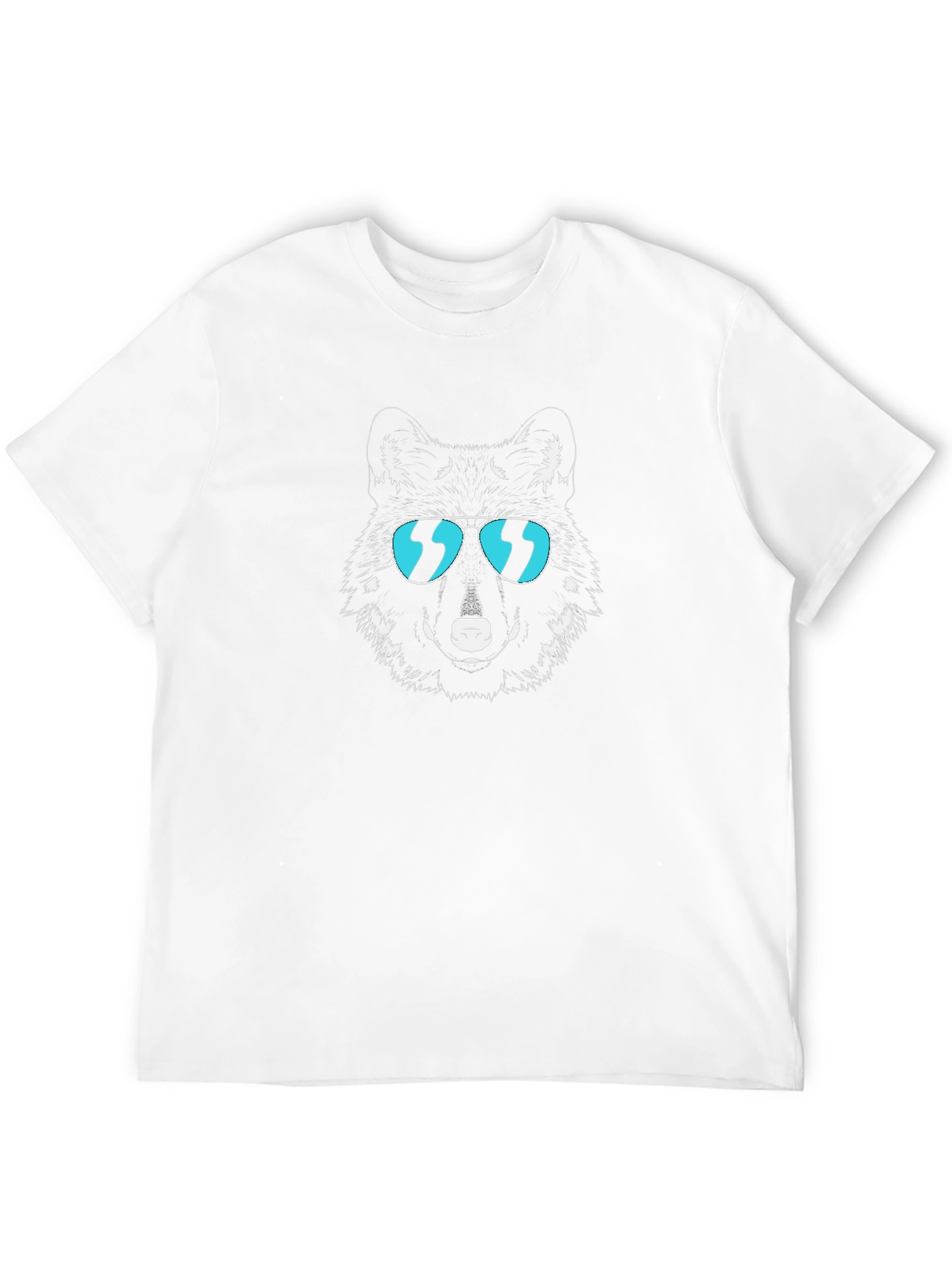 Cool Wolf Graphic Tee - Stylish Black T-Shirt