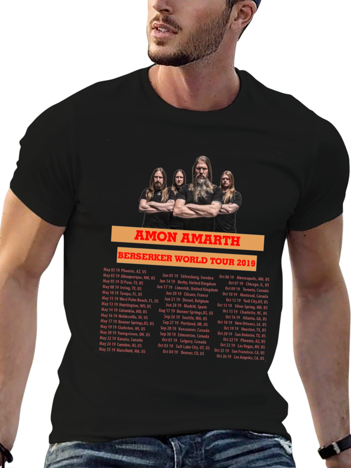 Amon Amarth Berserker World Tour 2019 T-Shirt