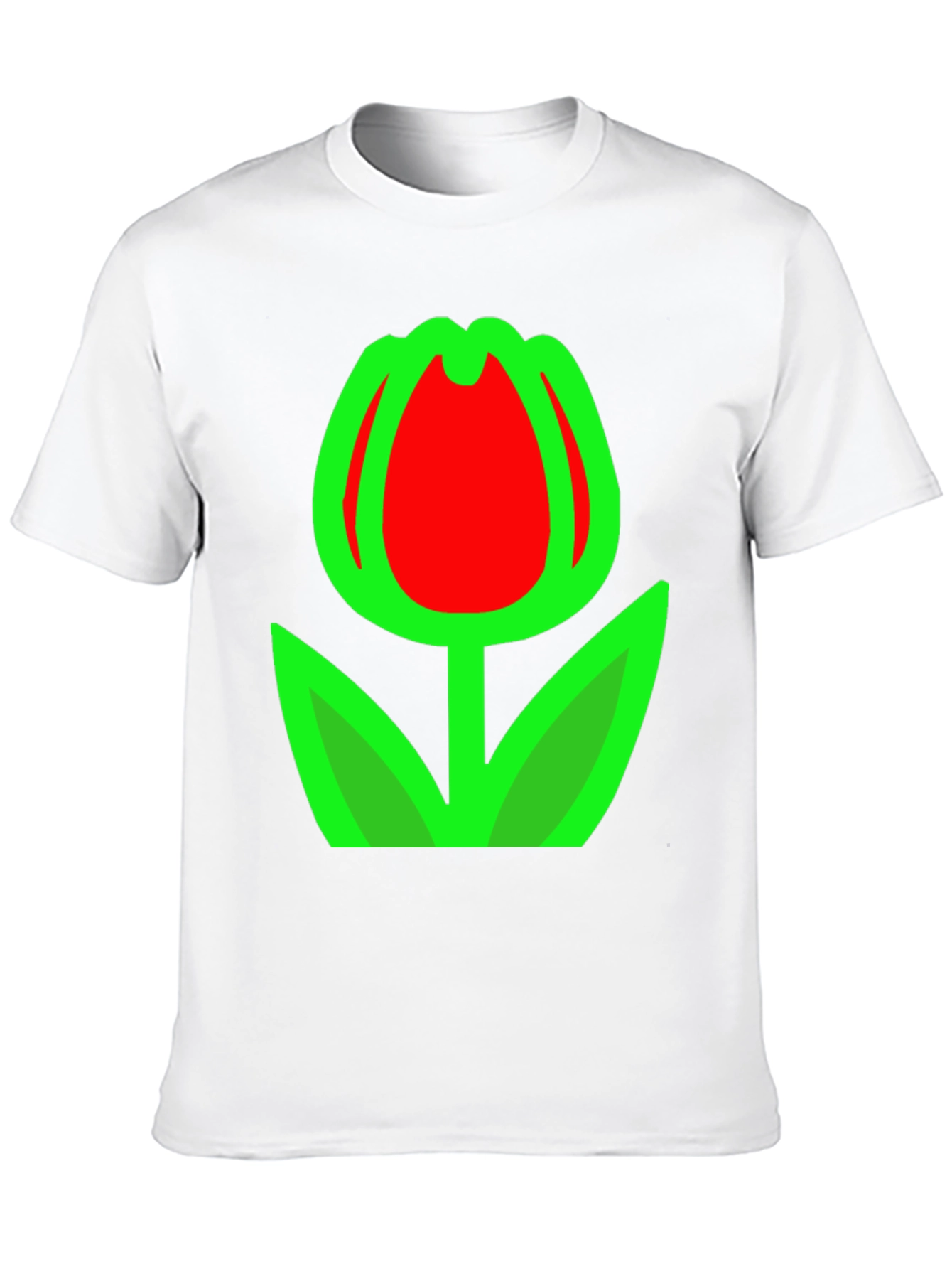Tulip Graphic Black T-Shirt