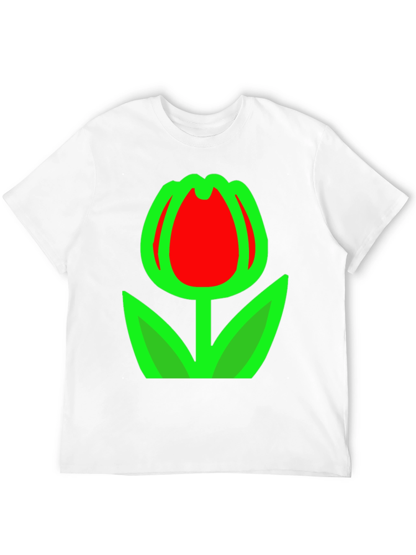 Tulip Graphic Black T-Shirt