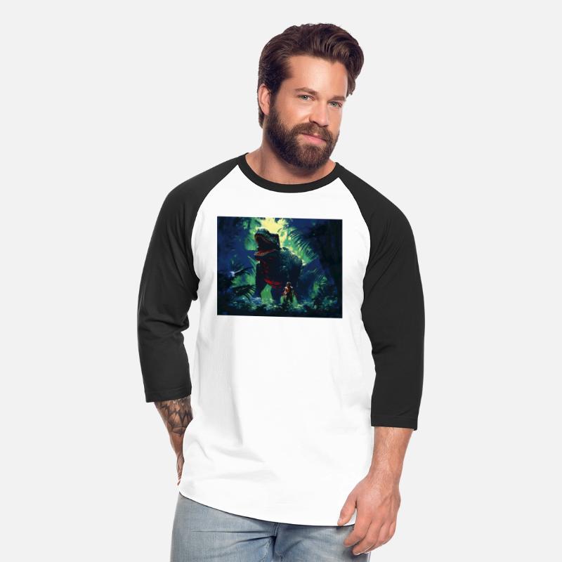 T-Shirt viglomir Tyrannosaurus Rex next to a v
